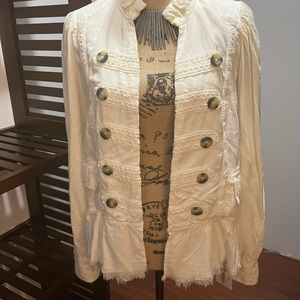 Free people military jacket size small New with tags